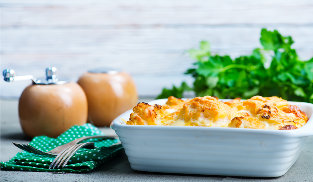 Cheesy Wild Rice And Ham Bake