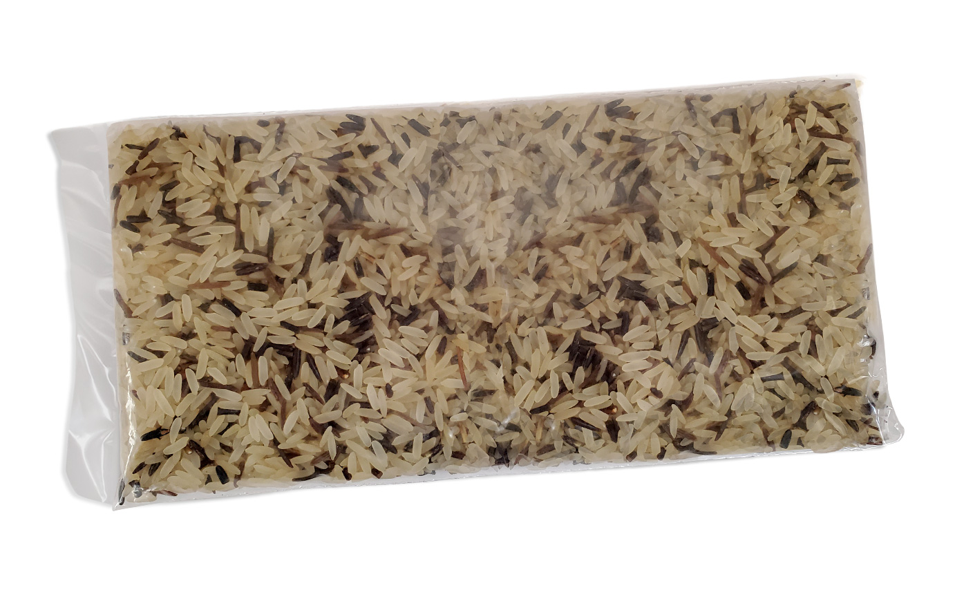 White and Wild Rice Poly bag